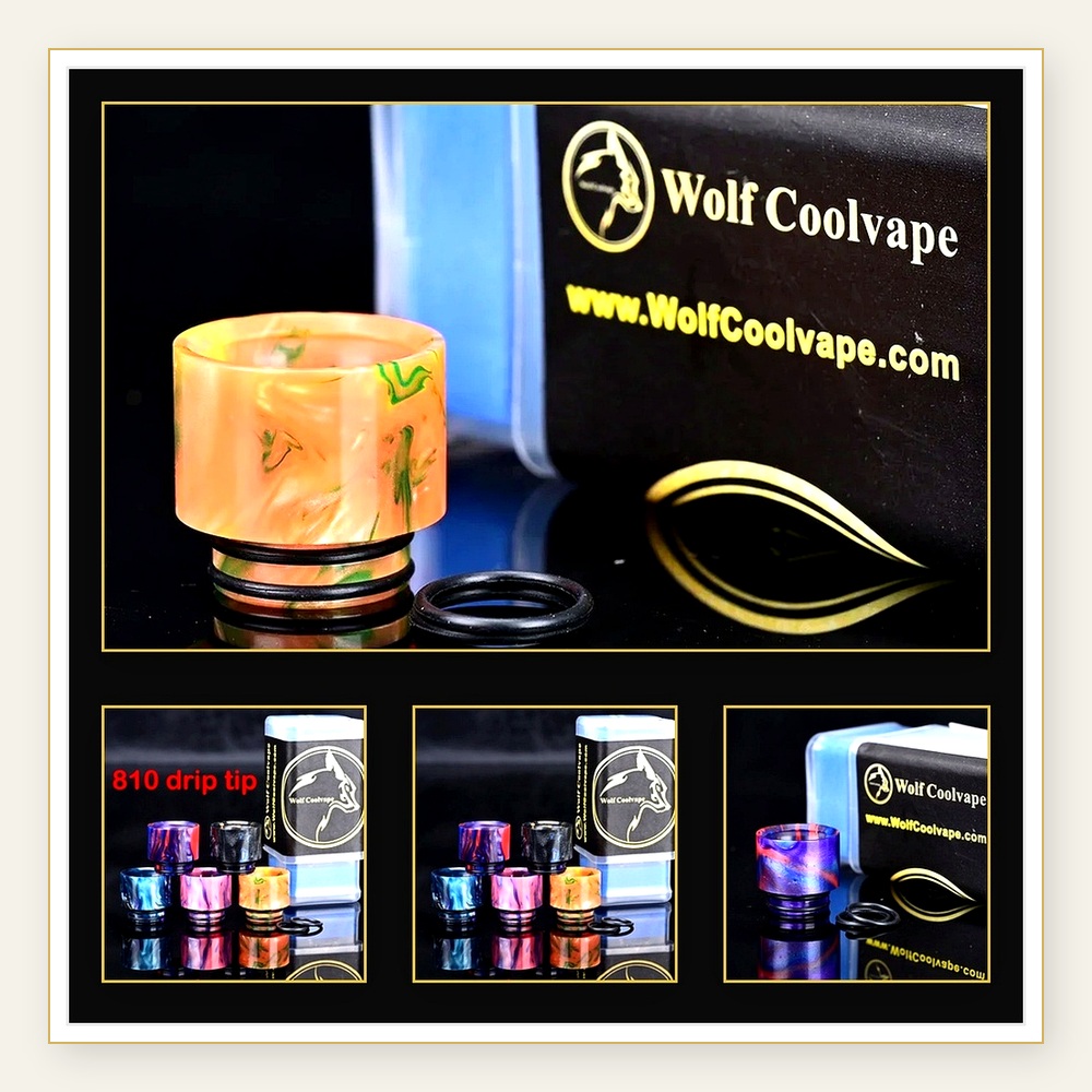Drip Tip Resin - Наконечники Wolfcoolvape 810 Drip Tips -