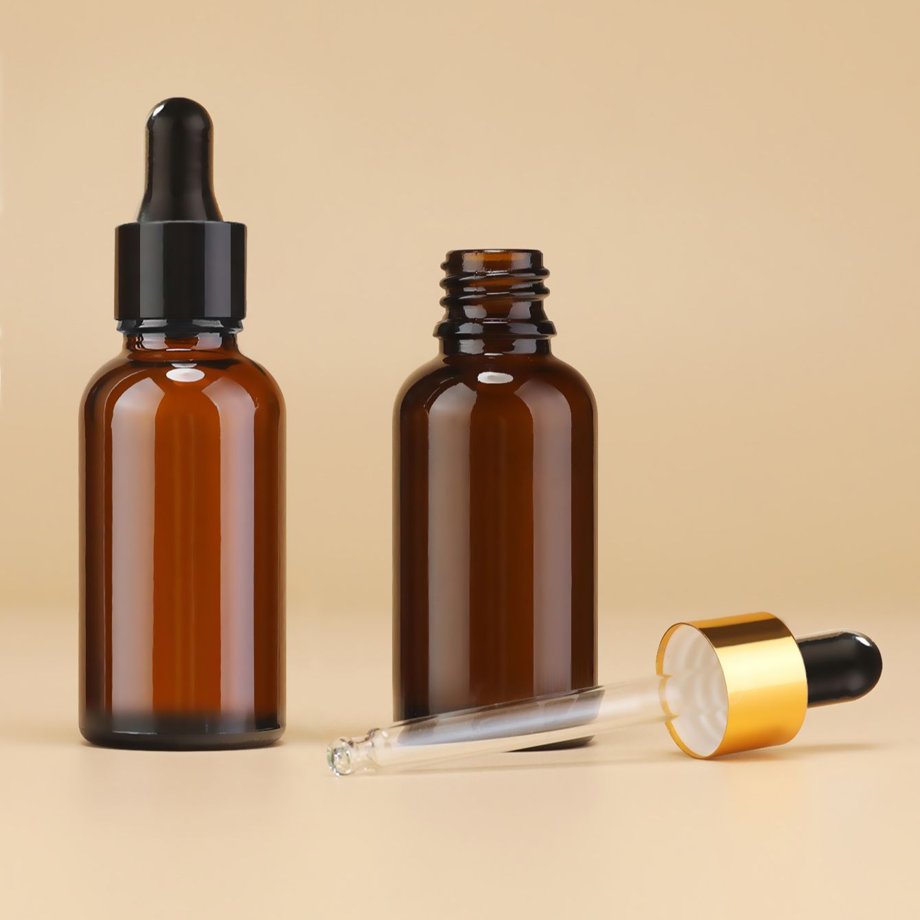 Juice Bottle Dropper - Бутылка-капельница из янтарного стекла емкостью 30