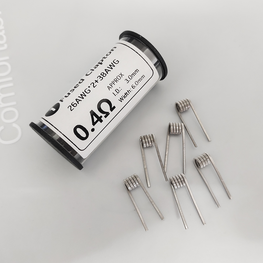 Vape Ring - 6 шт. Ni80 26x2+38AWG ID3.0, сопротивление