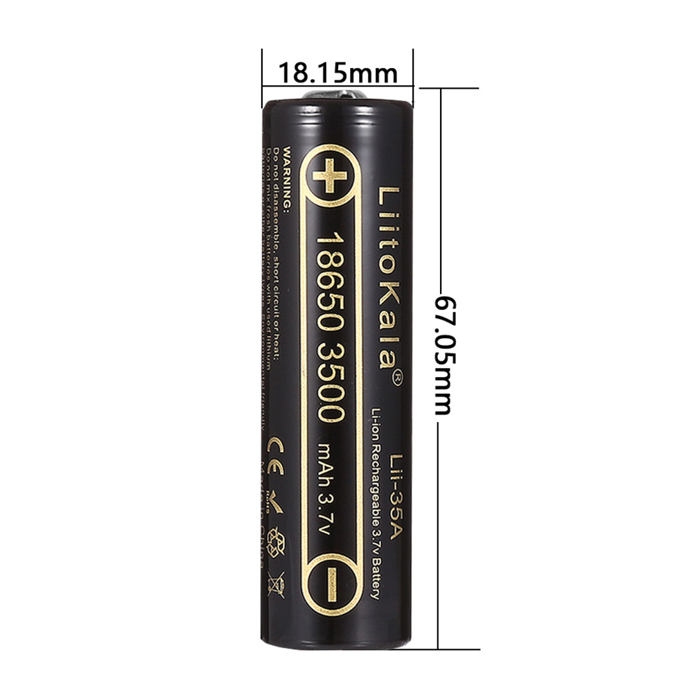 2-10 шт. LiitoKala Lii-35A 186 – обзор и цена Vape Battery 18650