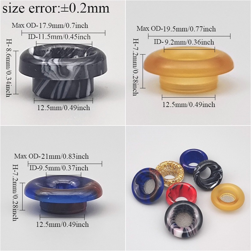 1 шт. 810, короткий стиль, пол – обзор и цена Drip Tip Resin