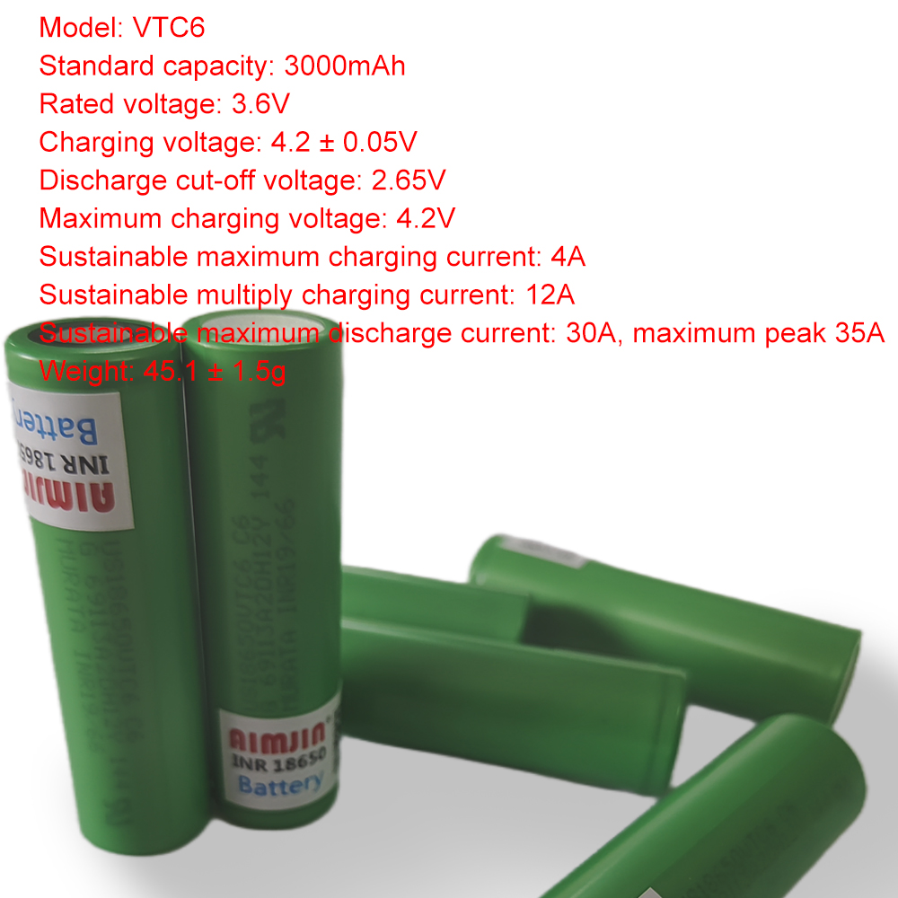 Аккумулятор VTC6 18650, 3000 м – обзор и цена Vape Battery 18650