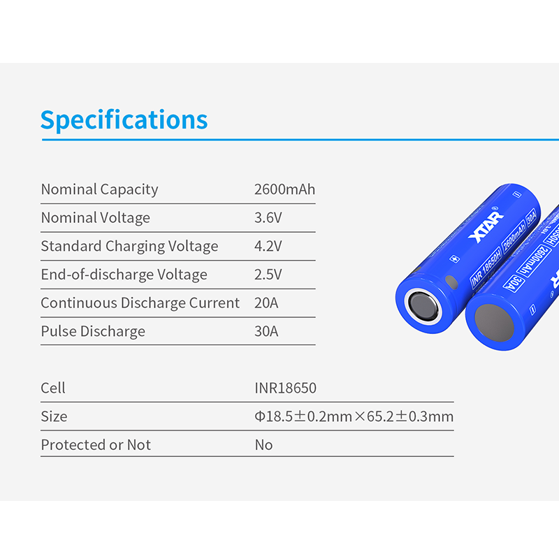 Оригинальный аккумулятор XTAR  – обзор и цена Vape Battery 18650